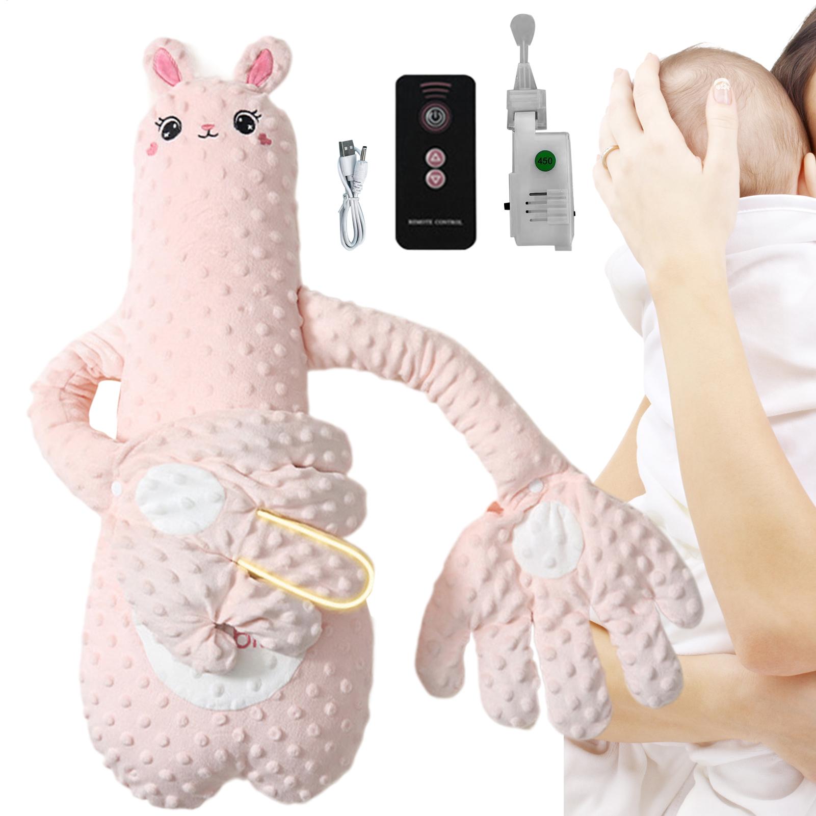 Baby Nursery Pillow - หมอนนอนสำหรับเด็กทารกพร้อมตุ๊กตากำมือตบเบาๆ ควบคุมด้วยรีโมทคอนโทรล หมอนไฟฟ้าสำหรับเด็กทารกพร้อมฟังก์ชันตบเบาๆ
