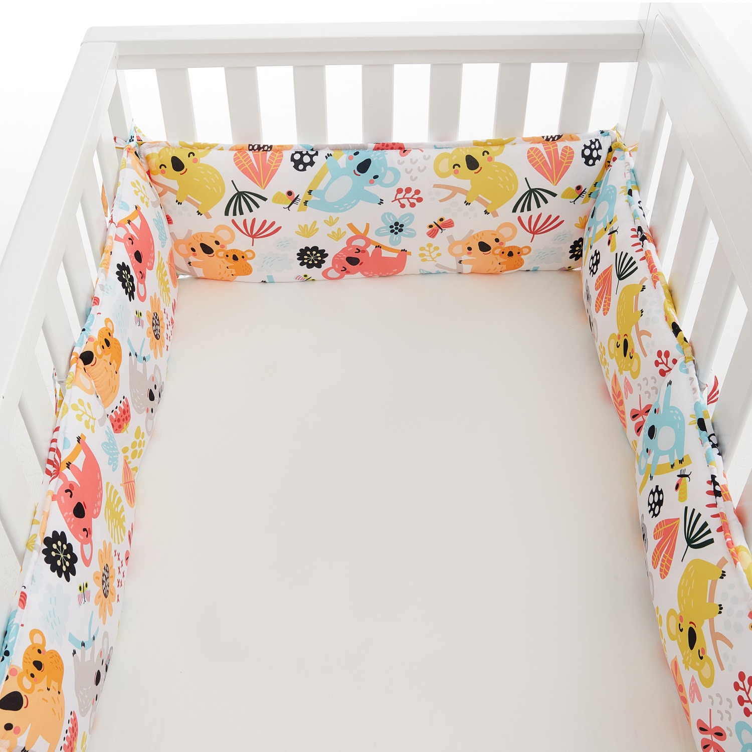 Baby Nursery Glider - แผ่นกันกระแทกสำหรับเปลเด็กอ่อน ผ้าฝ้ายสำหรับเด็ก ป้องกันการตกเตียง สำหรับเด็กแรกเกิด พร้อมเบาะรองแบบถักเปีย