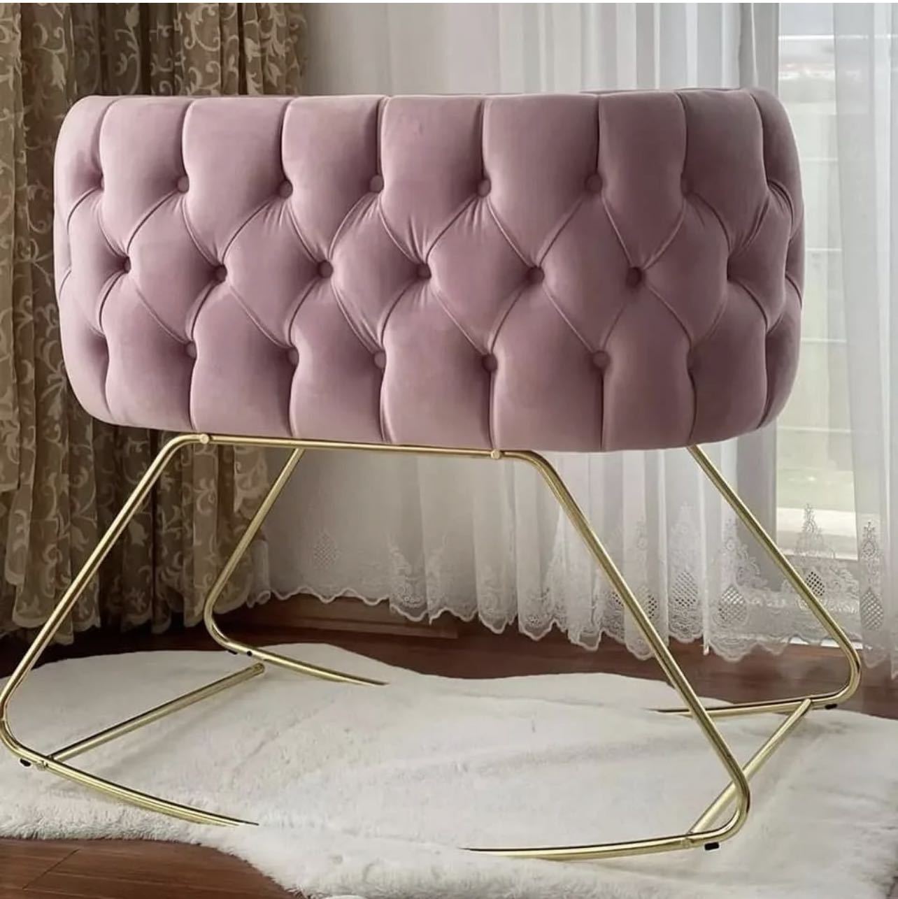 Baby Nursery Glider - เตียงสวิง อินเตอร์เน็ตคนดัง ins ลมโรงงานโดยตรง เปลเด็ก เก้าอี้โยก