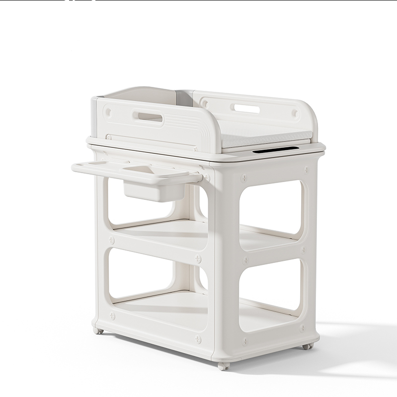 Baby Nursery Table - โต๊ะเปลี่ยนผ้าอ้อมเด็กแบบพกพาสมัยใหม่ เฟอร์นิเจอร์สนามเด็กเล่นในร่ม พร้อมตู้เสื้อผ้า วัสดุพลาสติก สำหรับสถานรับเลี้ยงเด็กและศูนย์ดูแลเด็ก