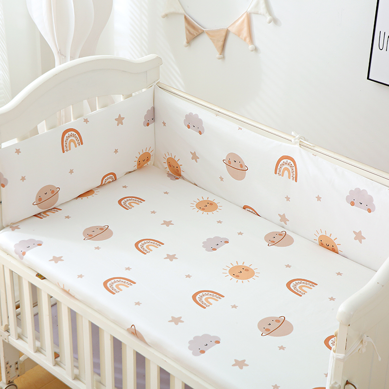 Baby Nursery Glider - แผ่นกันกระแทกขอบเตียงเด็กอ่อน 1 ชิ้น, แผ่นกันกระแทกขอบเตียงเด็ก, ลายการ์ตูน, แผ่นกันกระแทกขอบเตียงแบบนุ่ม,