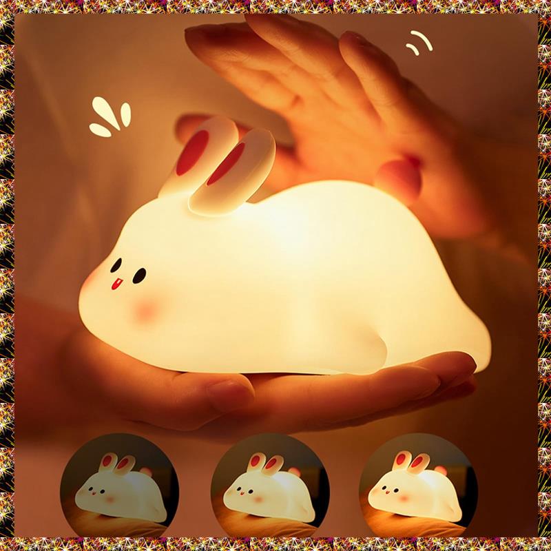 Baby Nursery Night Light - BTCL Big Face Light LED แบบพกพากระต่ายโคมไฟ