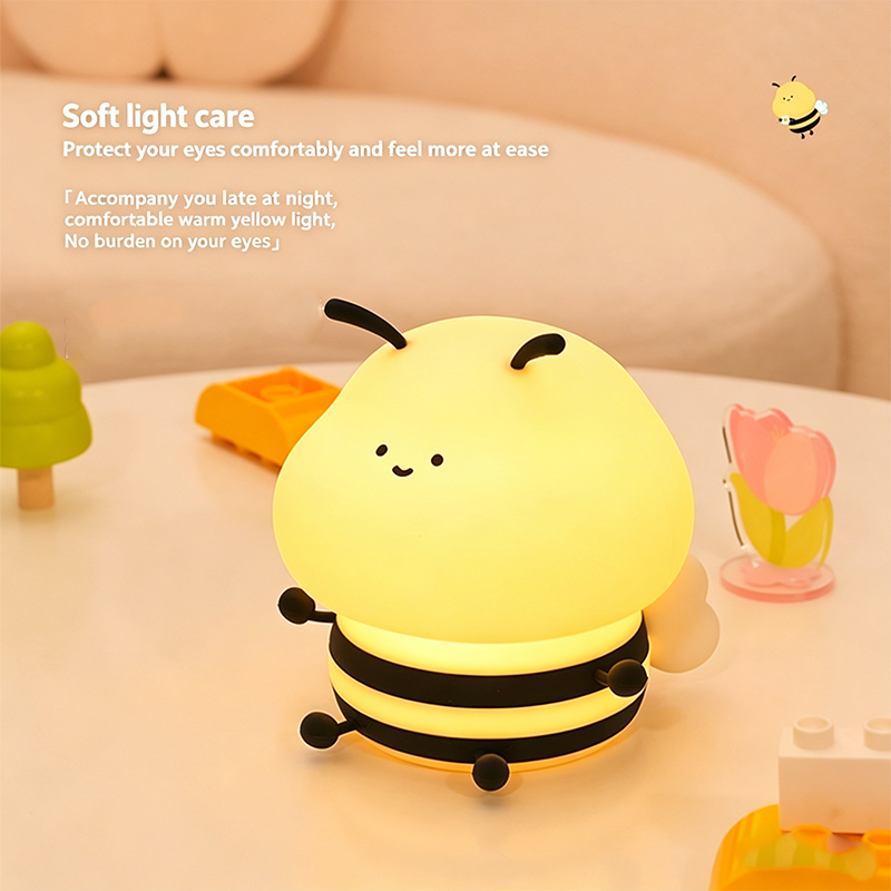 Baby Nursery Night Light - ไฟกลางคืนซิลิโคน ควบคุมการสัมผัส ปรับความสว่างได้ หลอดไฟ LED สำหรับห้องเด็ก