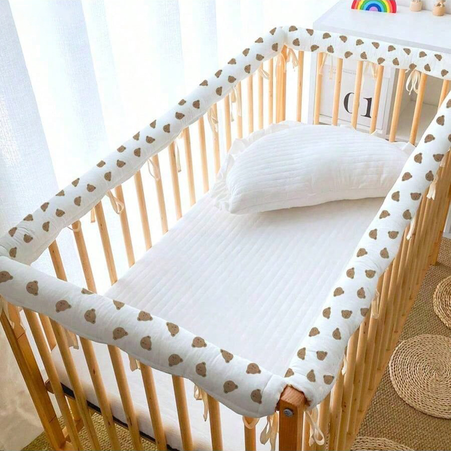 Baby Nursery Glider - แผ่นกันกระแทกสำหรับเปลเด็ก 3 ชิ้น, แผ่นกันกระแทกสำหรับเตียงเด็ก - แผ่นป้องกันขอบเตียง