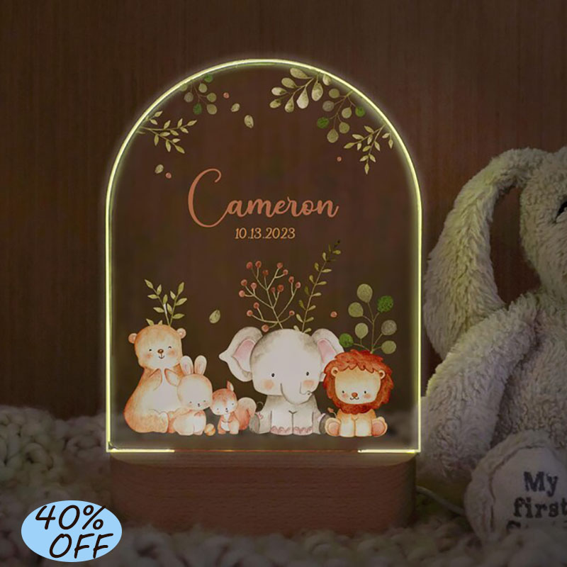 CUSTOM ชื่อ Baby Night Light ก - Baby Nursery Night Light บทวิจารณ์และราคา