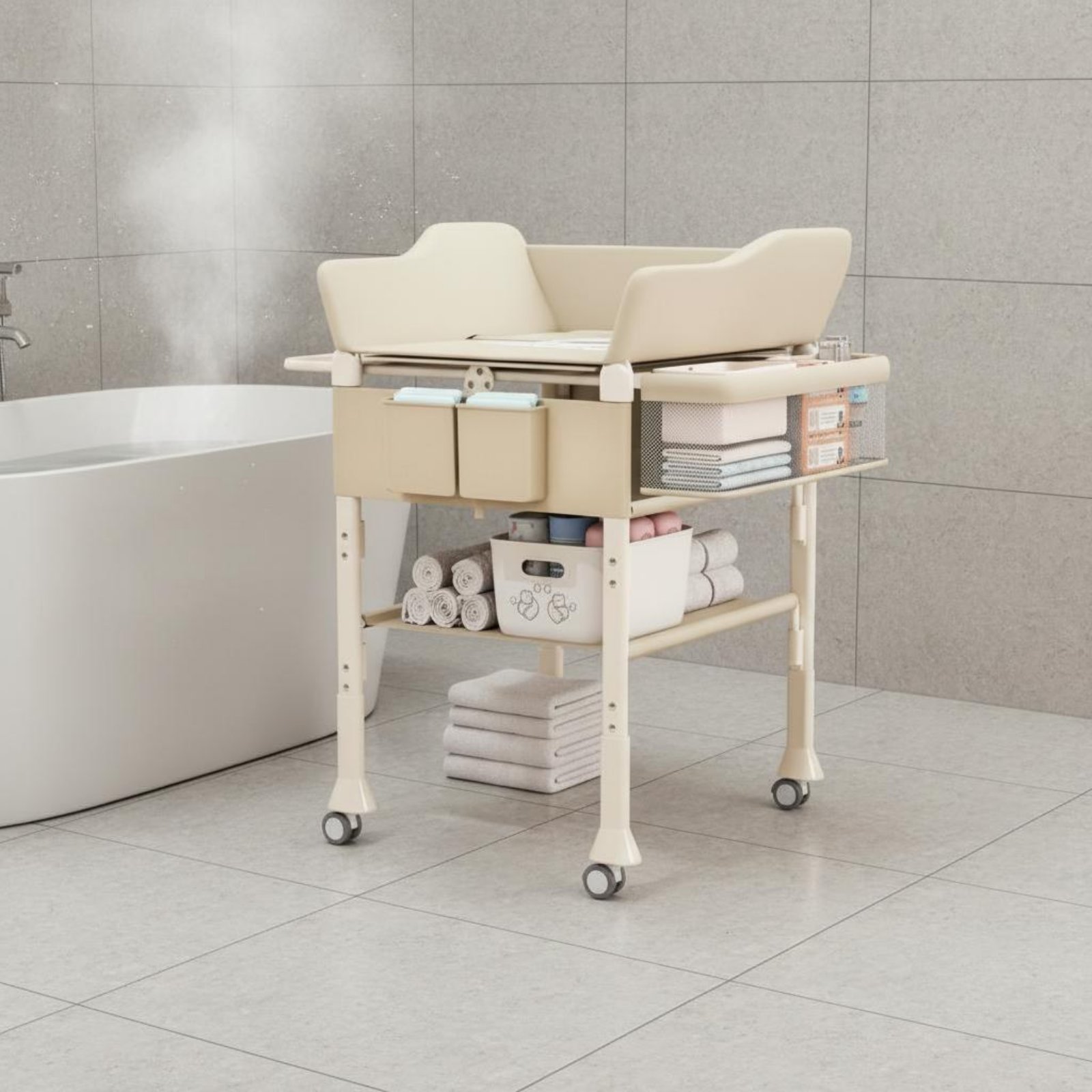 โต๊ะอาบน้ำเด็กแบบ 2 in 1 ปรับร - Baby Nursery Table บทวิจารณ์และราคา