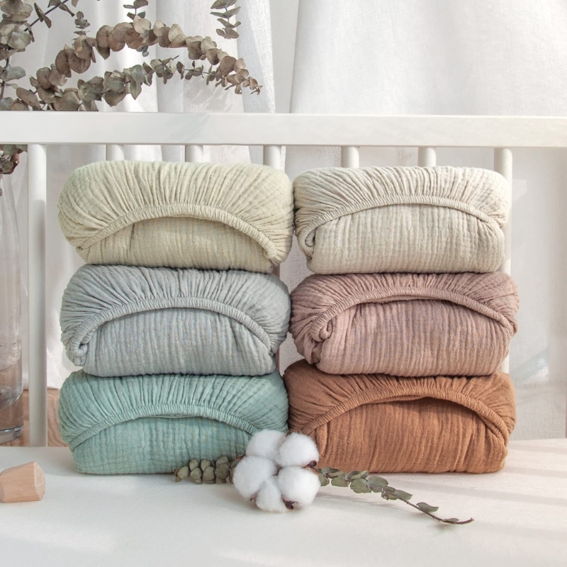 ผ้าปูเตียงผ้าฝ้ายมัสลินนุ่มระบ - Baby Nursery Pillow บทวิจารณ์และราคา
