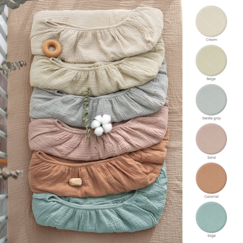 ผ้าปูเตียงผ้าฝ้ายมัสลินนุ่มระบ - Baby Nursery Pillow บทวิจารณ์และราคา