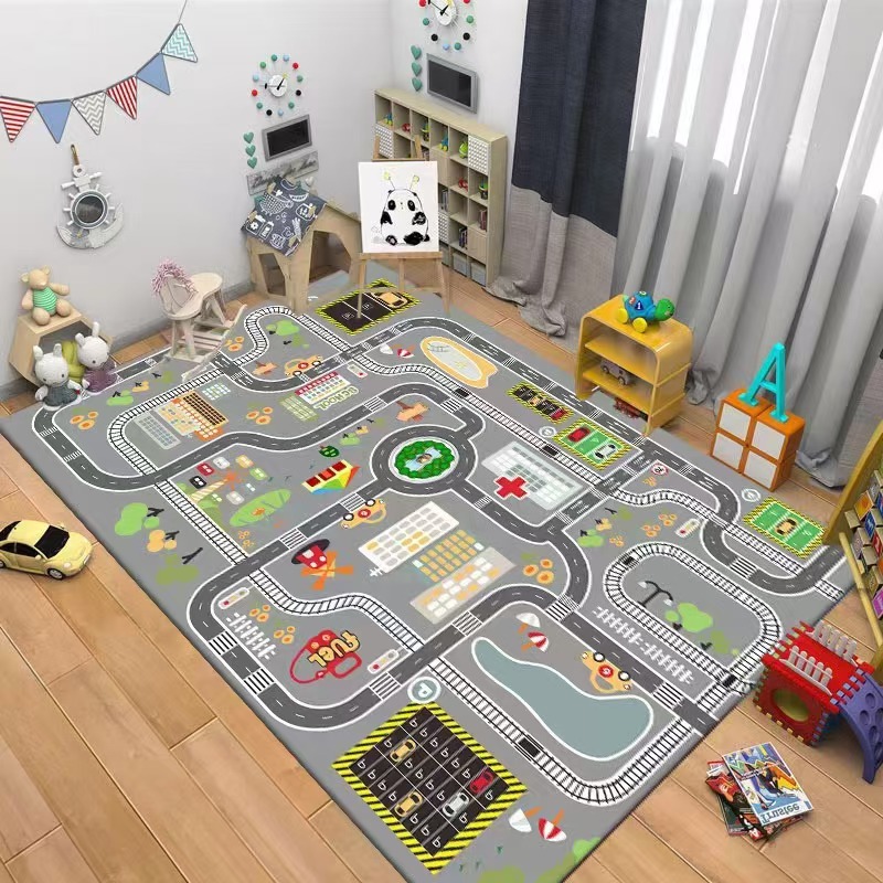 พรมลายการ์ตูนรถยนต์สำหรับเด็ก  - Baby Nursery Carpet บทวิจารณ์และราคา