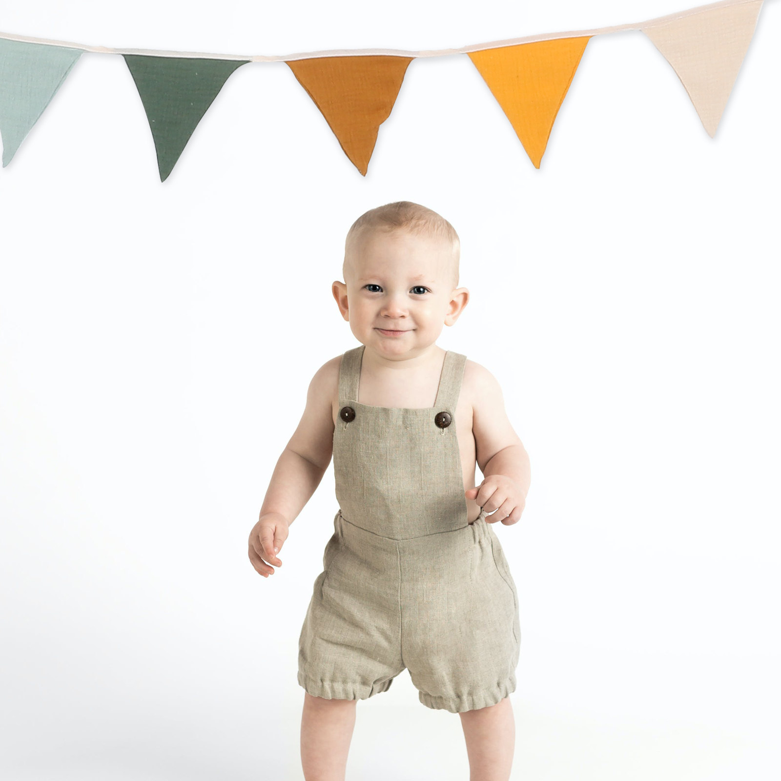 ชุดธงสามเหลี่ยมสำหรับงานวันเกิ - Baby Nursery Bunting บทวิจารณ์และราคา