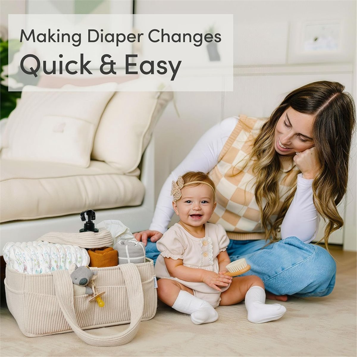 ตะกร้าใส่ผ้าอ้อมเด็ก Nices สำห - Baby Nursery Table บทวิจารณ์และราคา