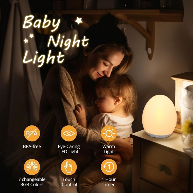 TKOH-Led โคมไฟกลางคืนสำหรับเด็ - Baby Nursery Night Light บทวิจารณ์และราคา