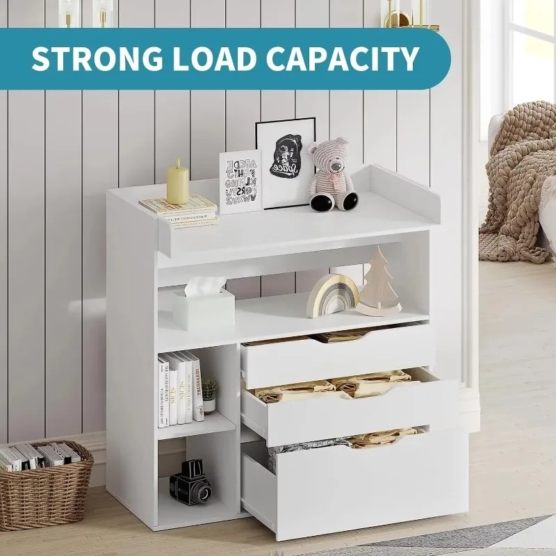 โต๊ะเปลี่ยนผ้าอ้อมเด็กแบบมินิม - Baby Nursery Table บทวิจารณ์และราคา