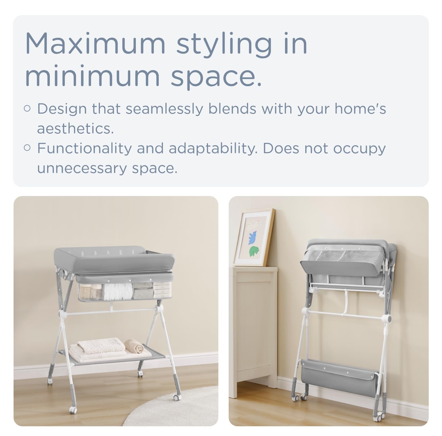 โต๊ะเปลี่ยนผ้าอ้อมเด็กแบบพกพา  - Baby Nursery Table บทวิจารณ์และราคา