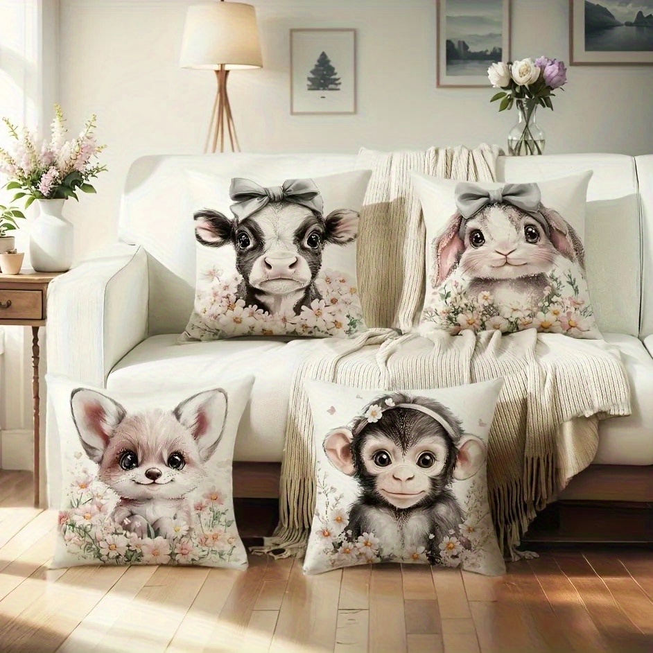 ปลอกหมอนอิงรูปสัตว์น่ารักสำหรั - Baby Nursery Pillow บทวิจารณ์และราคา