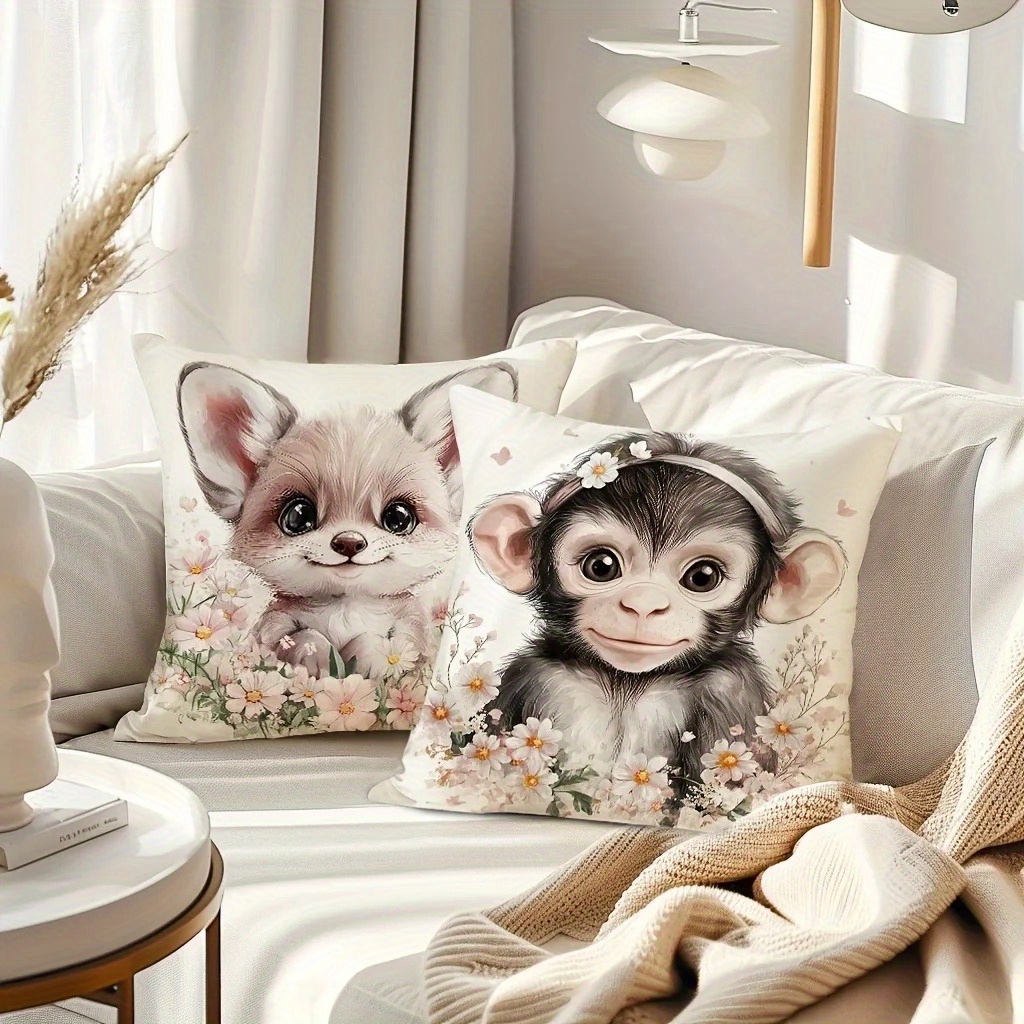 ปลอกหมอนอิงรูปสัตว์น่ารักสำหรั - Baby Nursery Pillow บทวิจารณ์และราคา