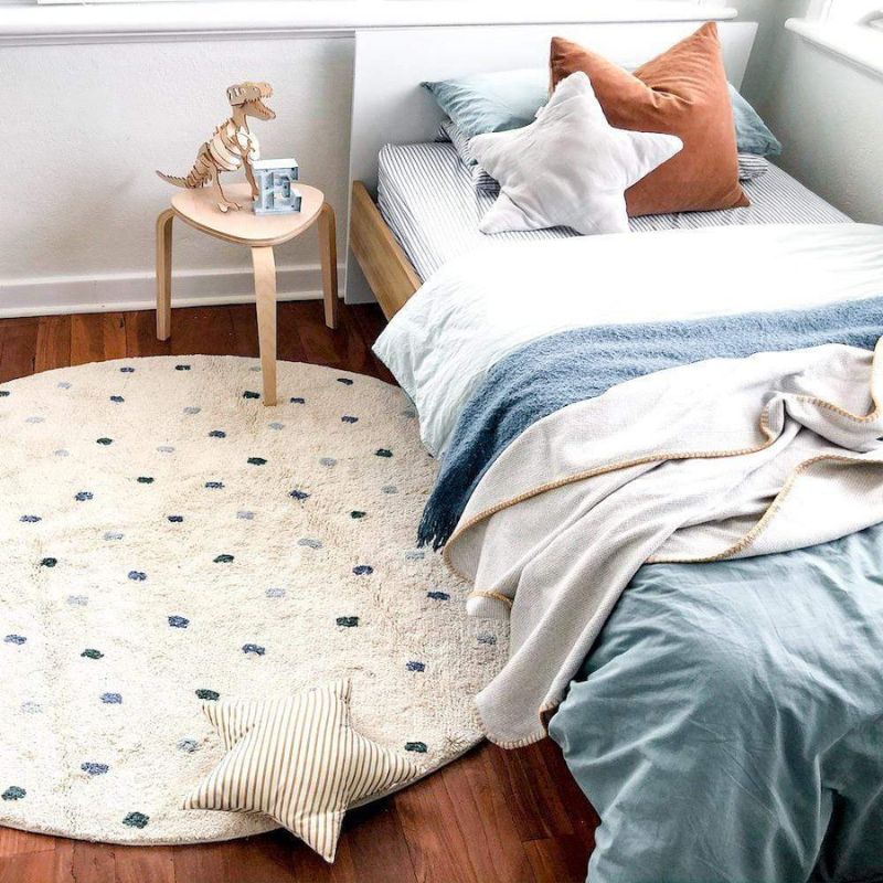พรมขนนุ่มลายจุดสำหรับห้องนั่งเ - Baby Nursery Carpet บทวิจารณ์และราคา