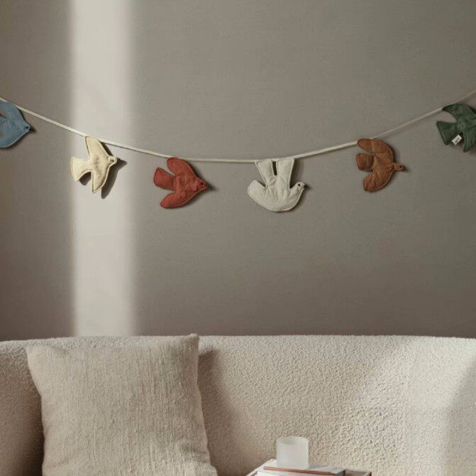 ของตกแต่งแขวนผนังสไตล์นอร์ดิก  - Baby Nursery Bunting บทวิจารณ์และราคา