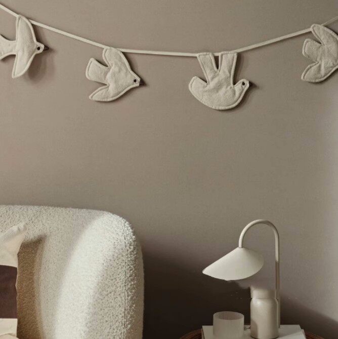ของตกแต่งแขวนผนังสไตล์นอร์ดิก  - Baby Nursery Bunting บทวิจารณ์และราคา