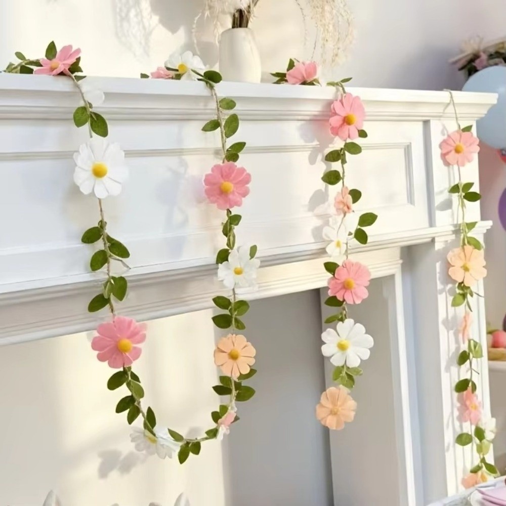 แบนเนอร์ดอกเดซี่ผ้าสักหลาดขนาด - Baby Nursery Garland บทวิจารณ์และราคา