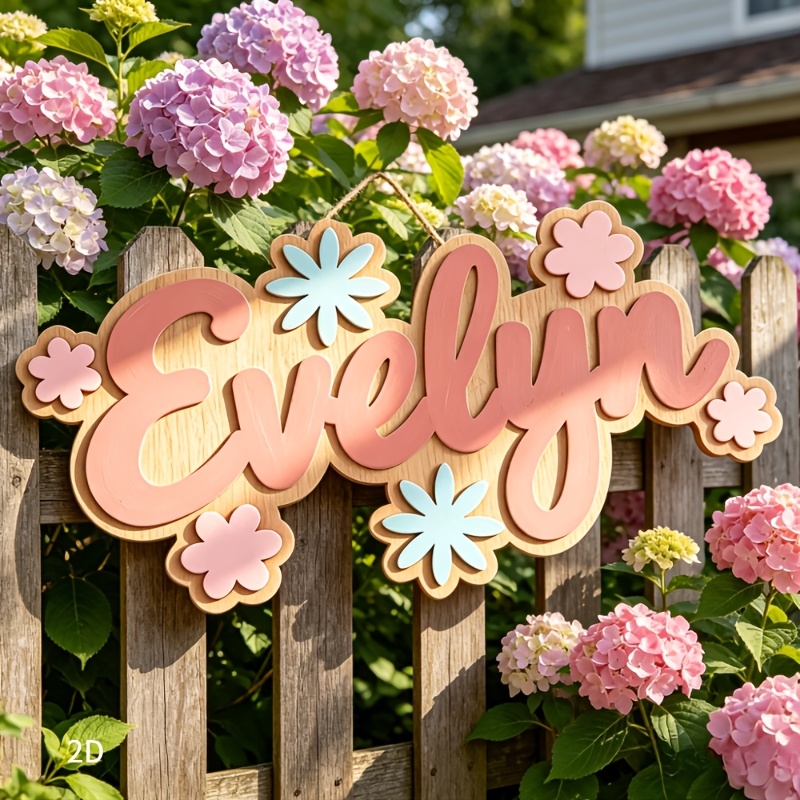 ป้ายห้องพักธีมดอกไม้แบบส่วนตัว - Baby Nursery Gifts บทวิจารณ์และราคา