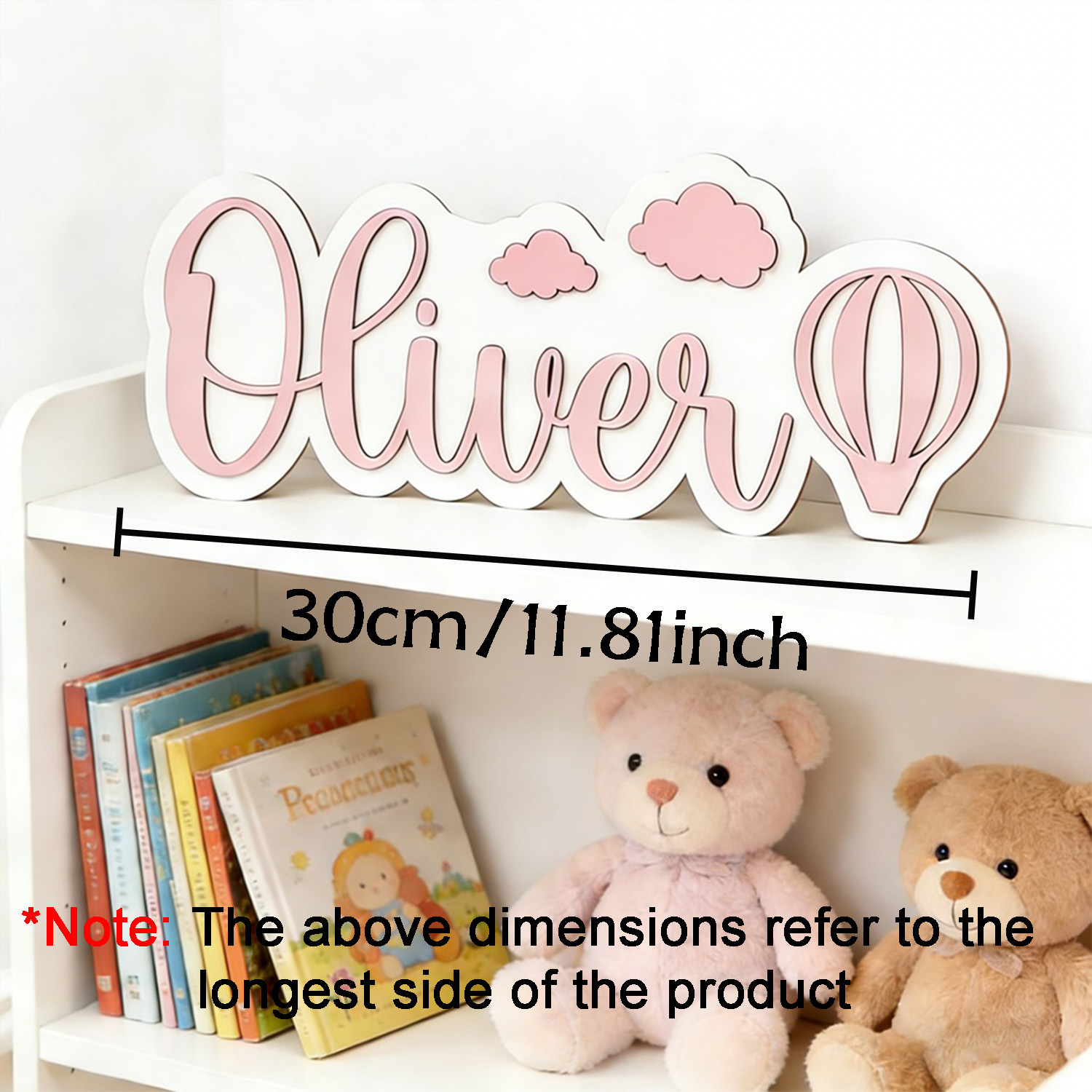 ป้ายชื่อห้องรูปบอลลูนลมร้อนและ - Baby Nursery Gifts บทวิจารณ์และราคา