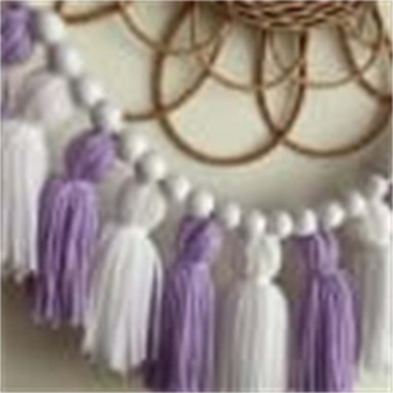พวงมาลัยพู่ห้อยสไตล์โบโฮสีเหลื - Baby Nursery Garland บทวิจารณ์และราคา