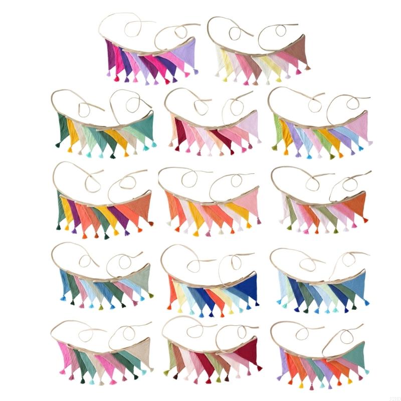 J2HD เทศกาลผ้าฝ้าย Crepe Finge - Baby Nursery Bunting บทวิจารณ์และราคา