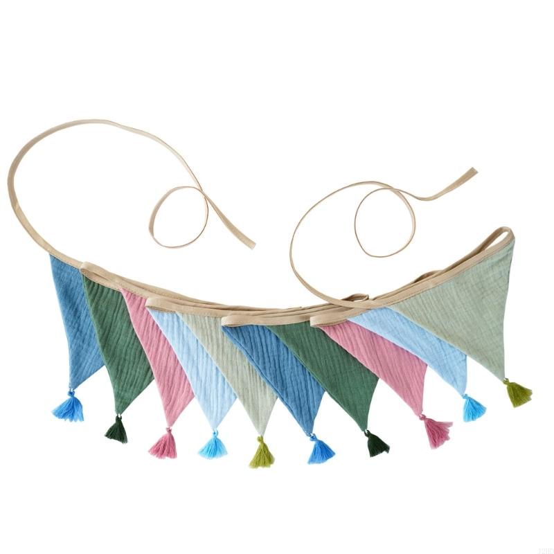 J2HD เทศกาลผ้าฝ้าย Crepe Finge - Baby Nursery Bunting บทวิจารณ์และราคา