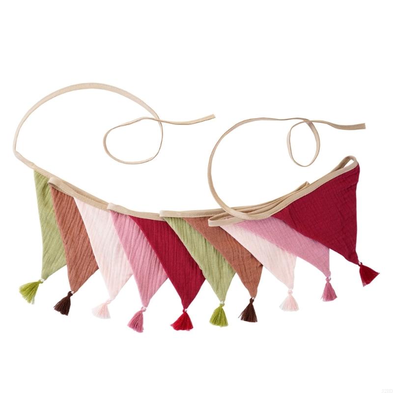 J2HD เทศกาลผ้าฝ้าย Crepe Finge - Baby Nursery Bunting บทวิจารณ์และราคา