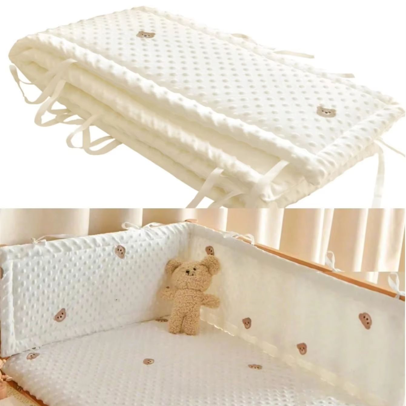 รั้วกั้นเตียงเด็กสีพื้น ผ้าฝ้า - Baby Nursery Glider บทวิจารณ์และราคา