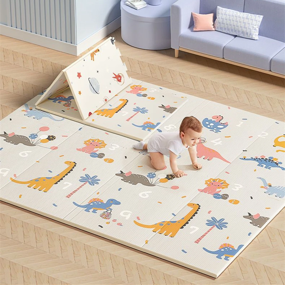 พรมเด็กแบบพับได้ ปลอดสารพิษ แผ - Baby Nursery Carpet บทวิจารณ์และราคา